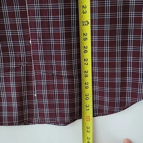 Nautica Plaid Button Down Men's Shirt Size Large 80's Two-Ply Cotton - Picture 7 of 8